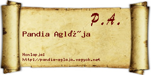 Pandia Aglája névjegykártya